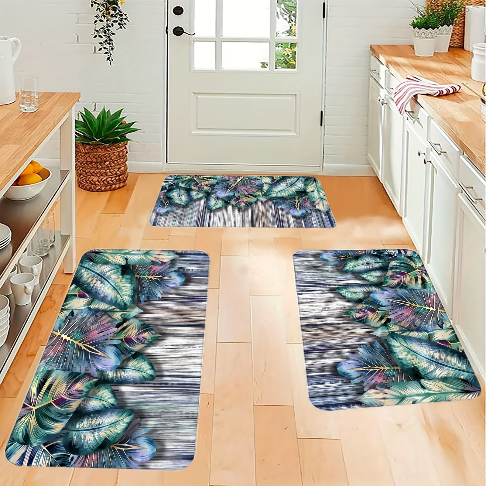 1pc Alfombra Baño Bambú Alfombra Piso Antideslizante Natural - Temu Chile