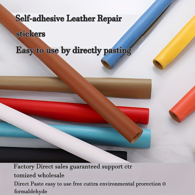 Self Adhesive Leather Patch Sofa Repair Refurbishing Leather Sticker  Furniture Table Chair Patch Adhesive Backed Leather Fabric