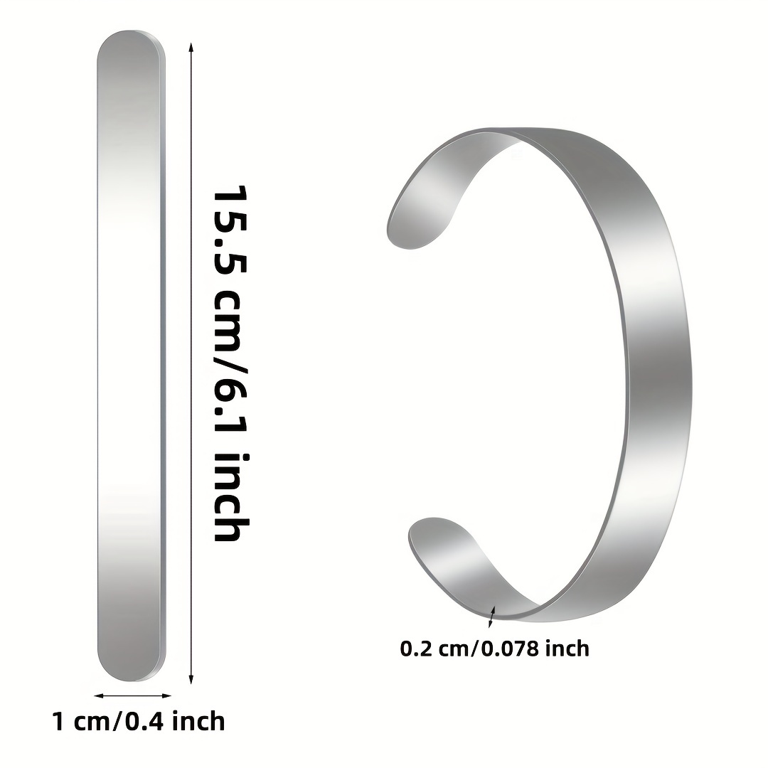 Cuff Bracelet Blanks Aluminum Diy Jewelry Making Customizing - Temu