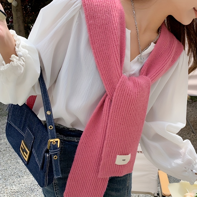 Knitted Long Sleeve Shawl Solid Casual Elastic Warm Wrap Windproof Cardigan