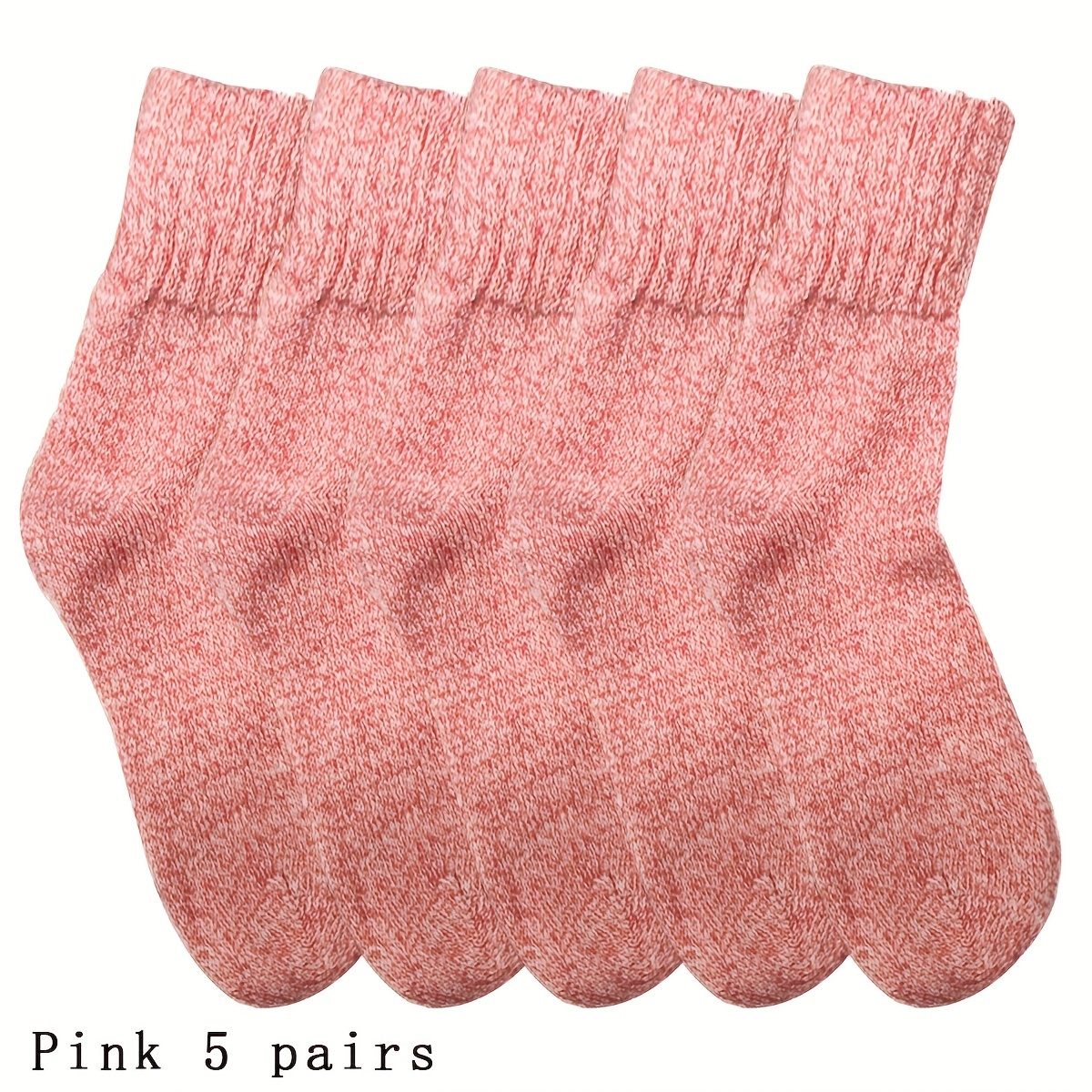 Thick Knit Socks Comfy Warm Tube Socks Women's Stockings - Temu Canada