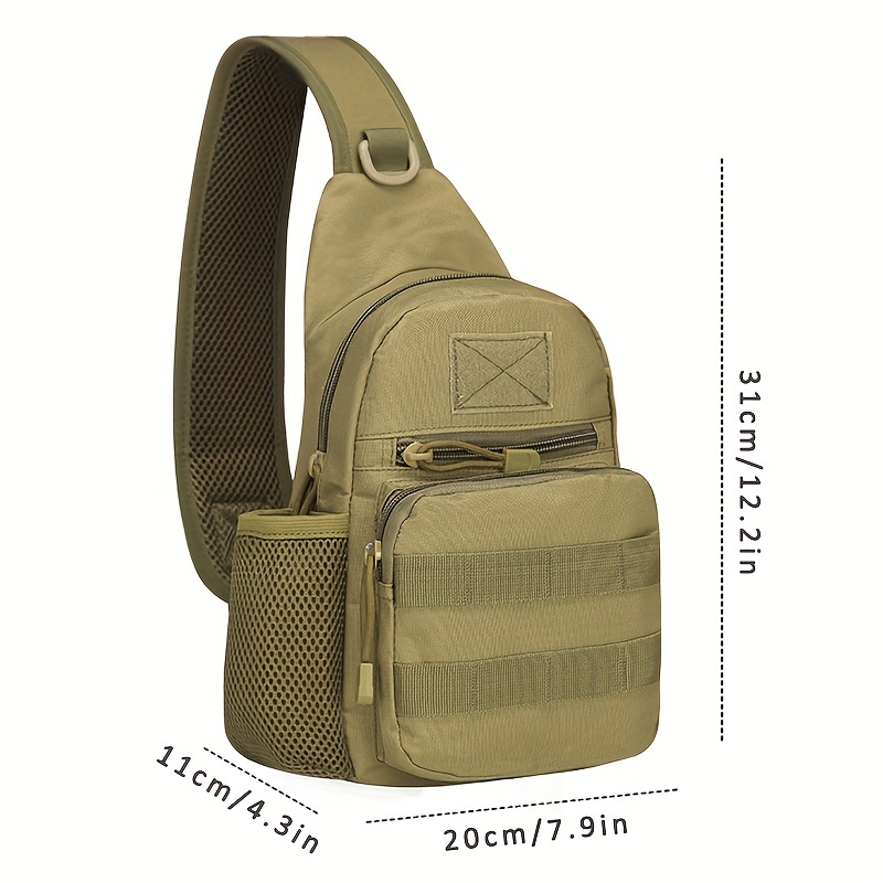 Tactical Military Shoulder Bag Men's Cross-Body Bag Sling Pack for Travel