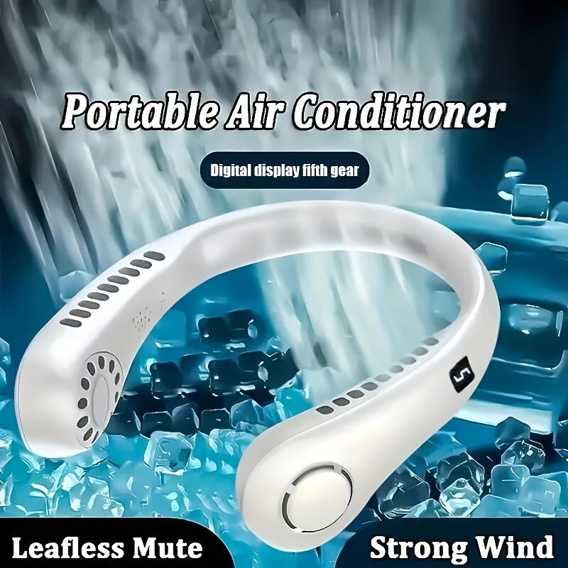 Hand Warmer Hanging Neck Fan Mobile Air Conditioner Portable Air Cooler  Shoulder And Neck Massager Usb Electric Neck Massager