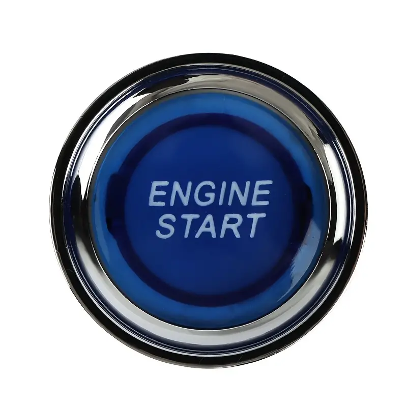 Botón de arranque del motor del coche, interruptor de luz del botón del  motor de arranque del coche rojo, interruptor de encendido de arranque para  co