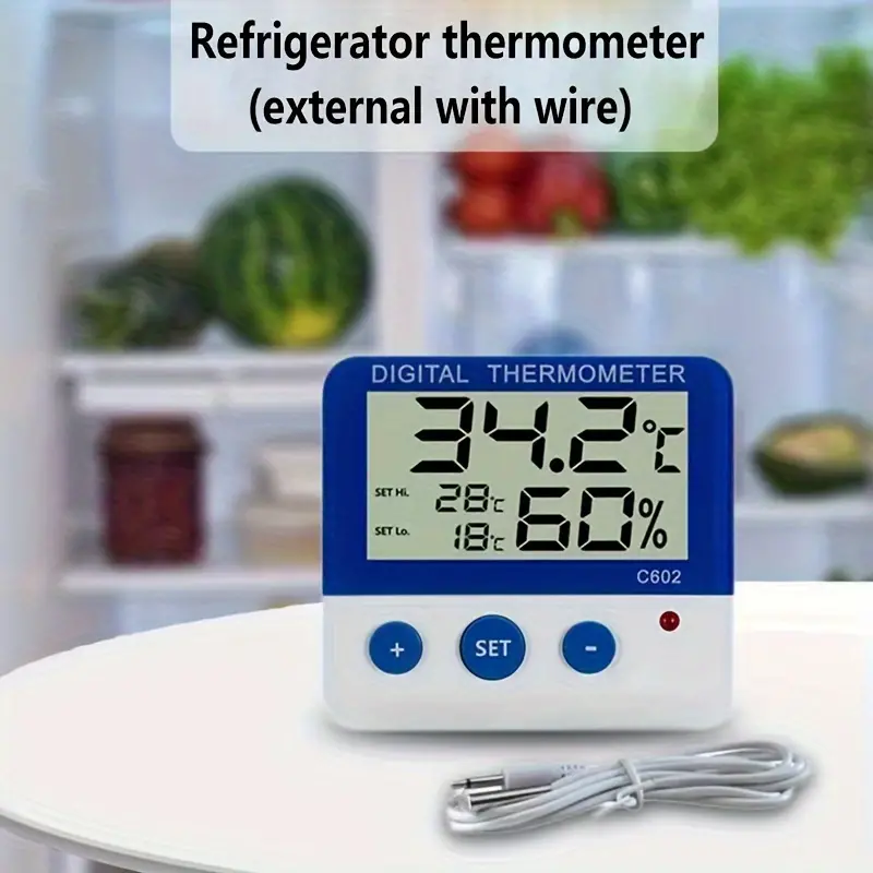 Thermometer With Probe Refrigerator External Digital - Temu