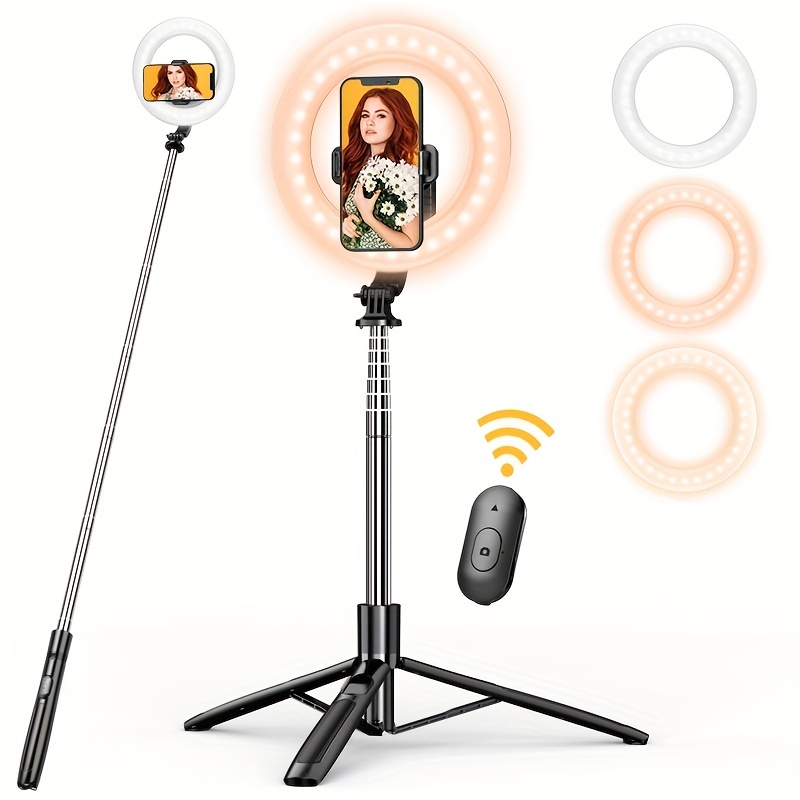 Kit de video para teléfono inteligente Soporte de trípode con luz LED para  micrófono para fotografía Vlogging WDOplteas Para estrenar