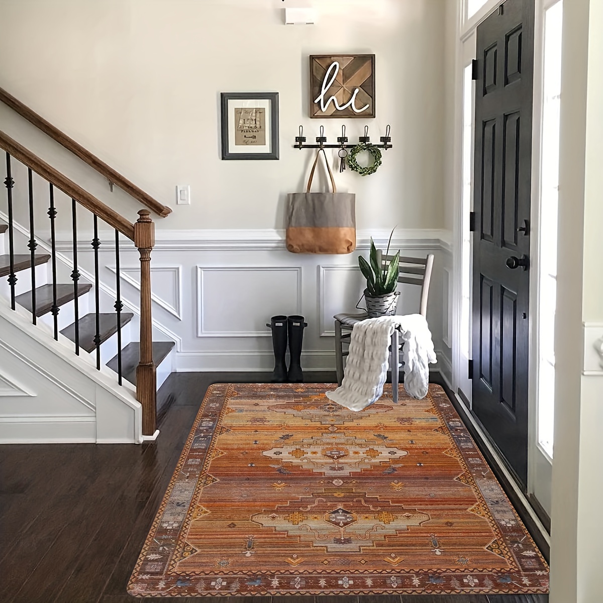 Idee per la decorazione del corridoio con tappeti