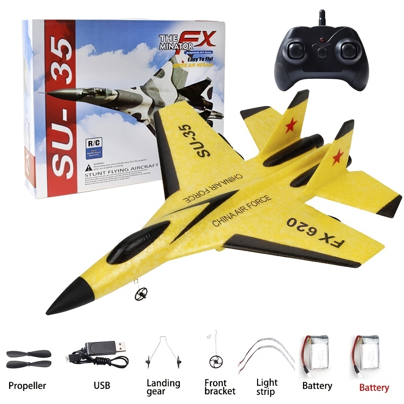 Juguete de avión, lanzador de avión, modelo de eyección de un solo clic,  avión de espuma, con 2 aviones grandes, juguetes deportivos al aire libre