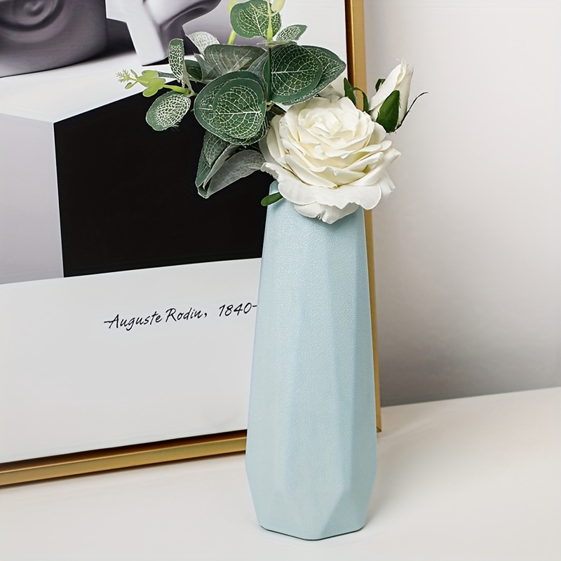 Ins Simples Blancos Adornos Florero De Cerámica Para Decoración