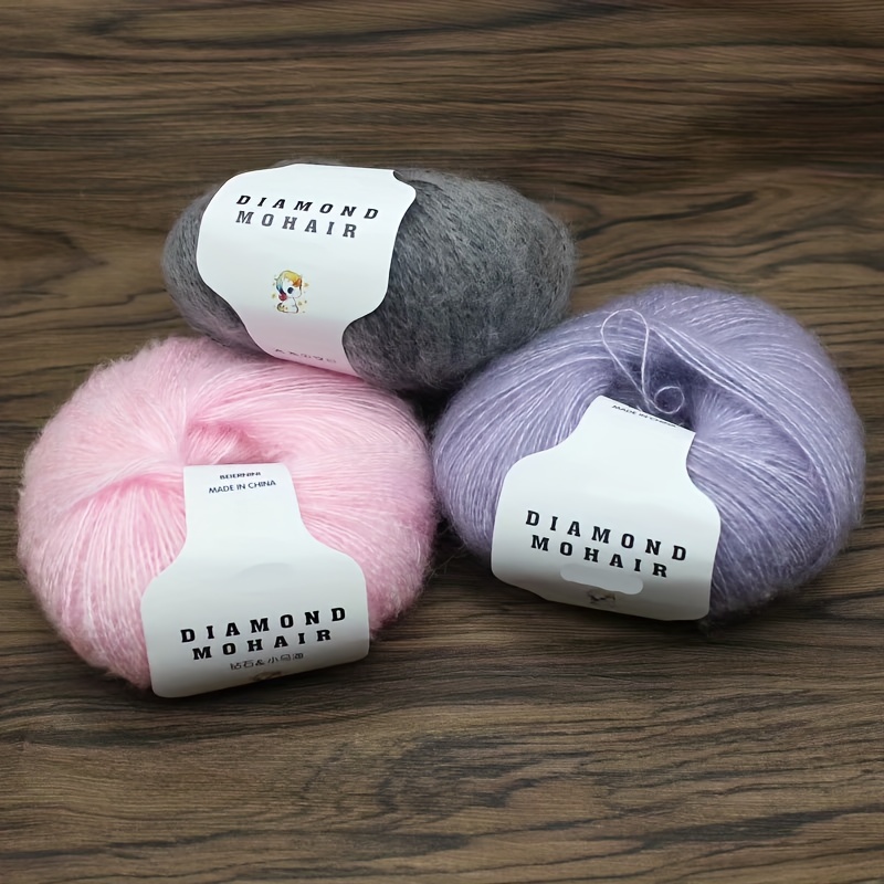 Pelotes de fil à tricoter acrylique ou mélange mohair - Nozarrivages