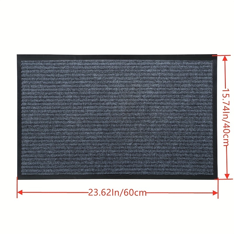 TEMU 1 tapis de porte à rayures, tapis d'entrée, tapis antidérapant, facile à nettoyer, anti-décoloration, convient pour une porte intérieure et