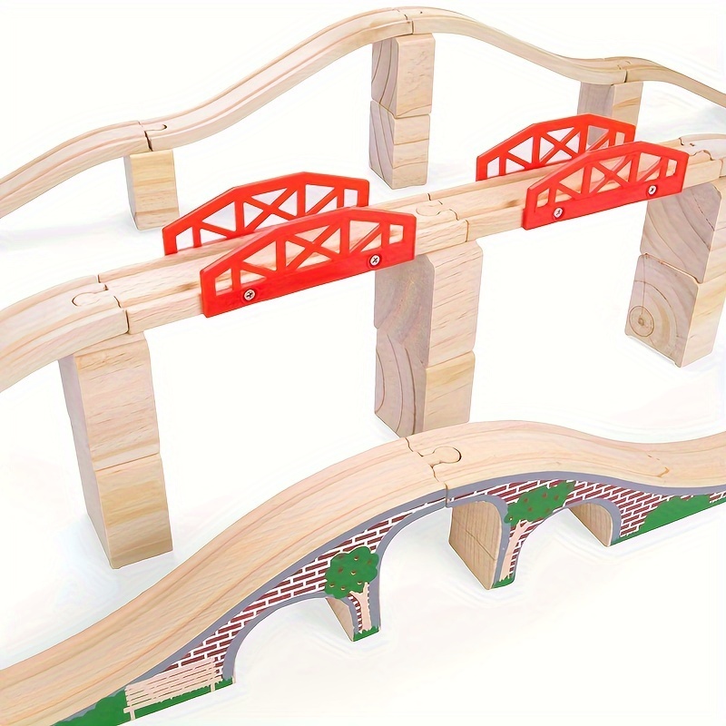 Wooden train best sale track extension pack