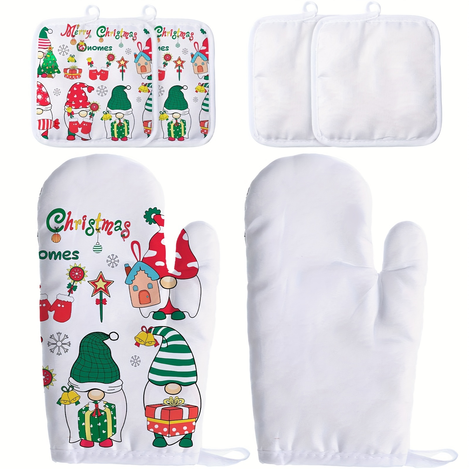Blank Sublimation Oven Mitt With Silicone, Sublimation Linen Oven Mitt  Sublimation Blanks, Sublimation Linen Kitchen Decor 