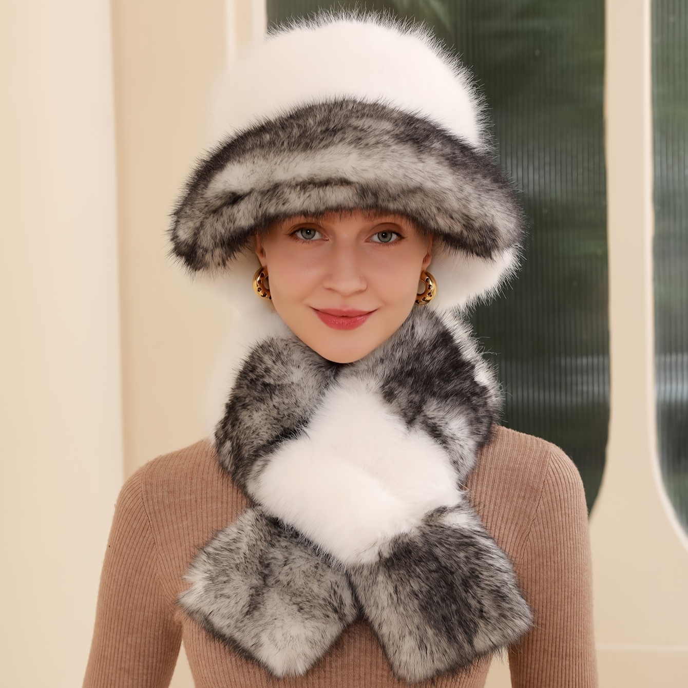 Acheter Chapeau écharpe costume hiver résistant au froid chaud