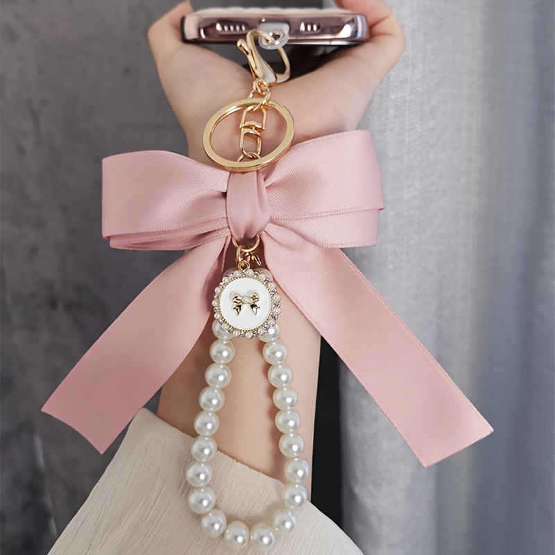 Accessories, Valentines Gift Chanel Ribbon Teddy Bag Charm Key Charm  Keychain