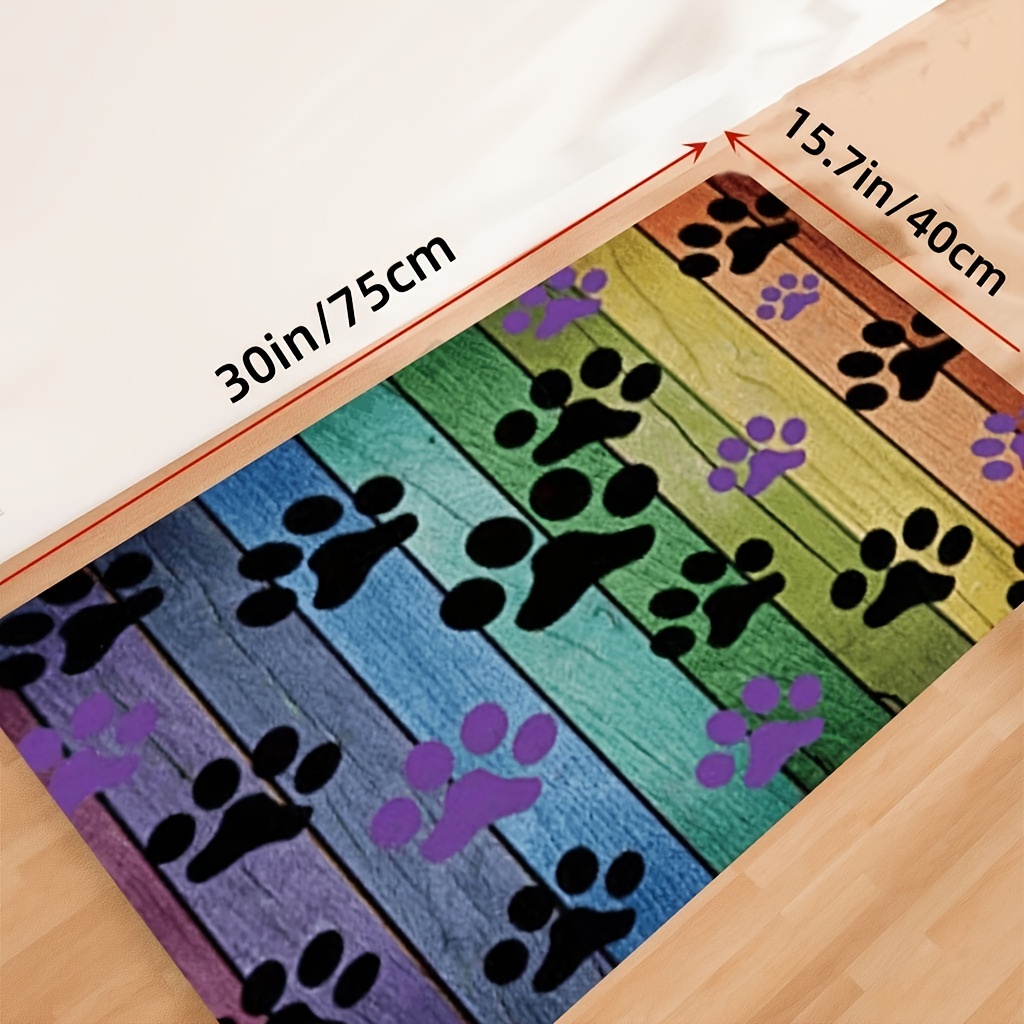 Paw print Under mat