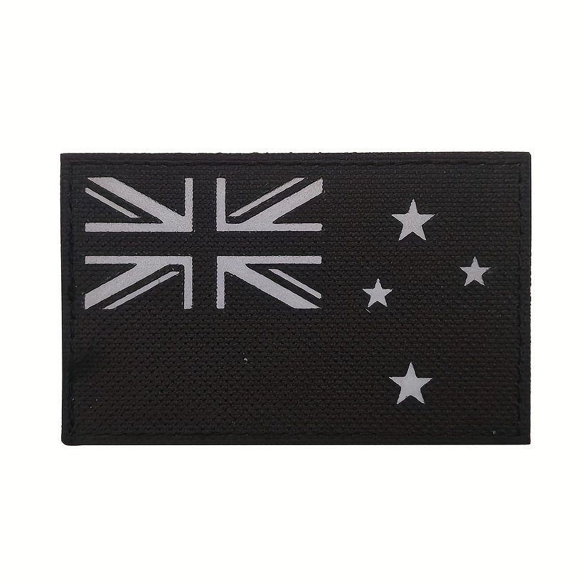 Parche de la bandera nacional de Australia - Parche de velcro personalizado  de bandera bordada, Fabricante de productos promocionales de llaveros y  pines de esmalte