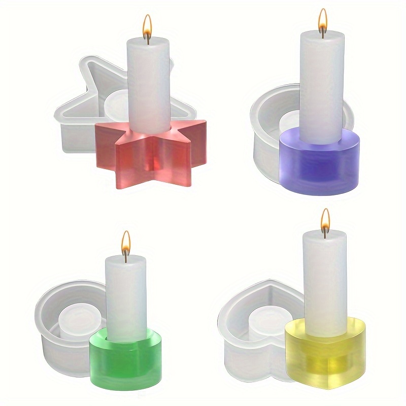 Simple Style Candlestick Silicone Resin Mold Craft Diy - Temu