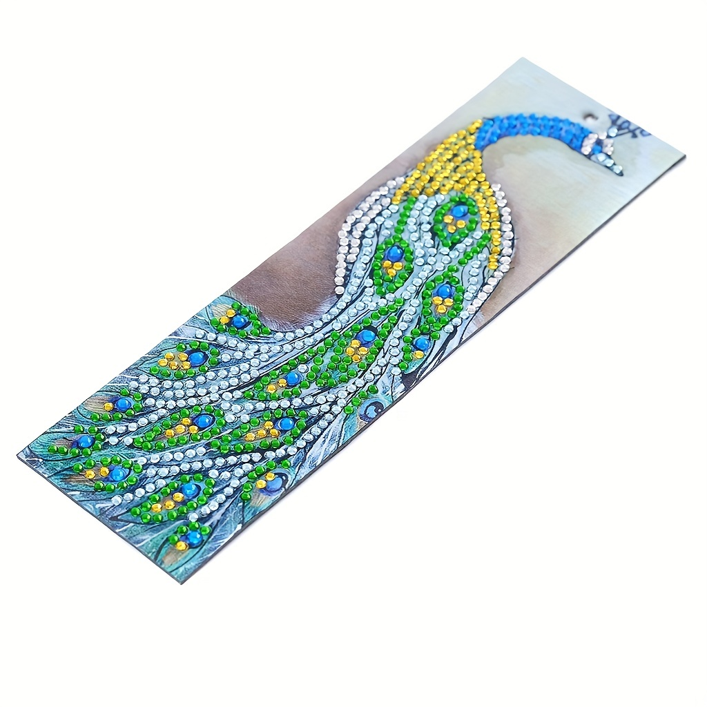 Diamond Painting Bookmark Peacock Model Diy Diamond Art Kit - Temu