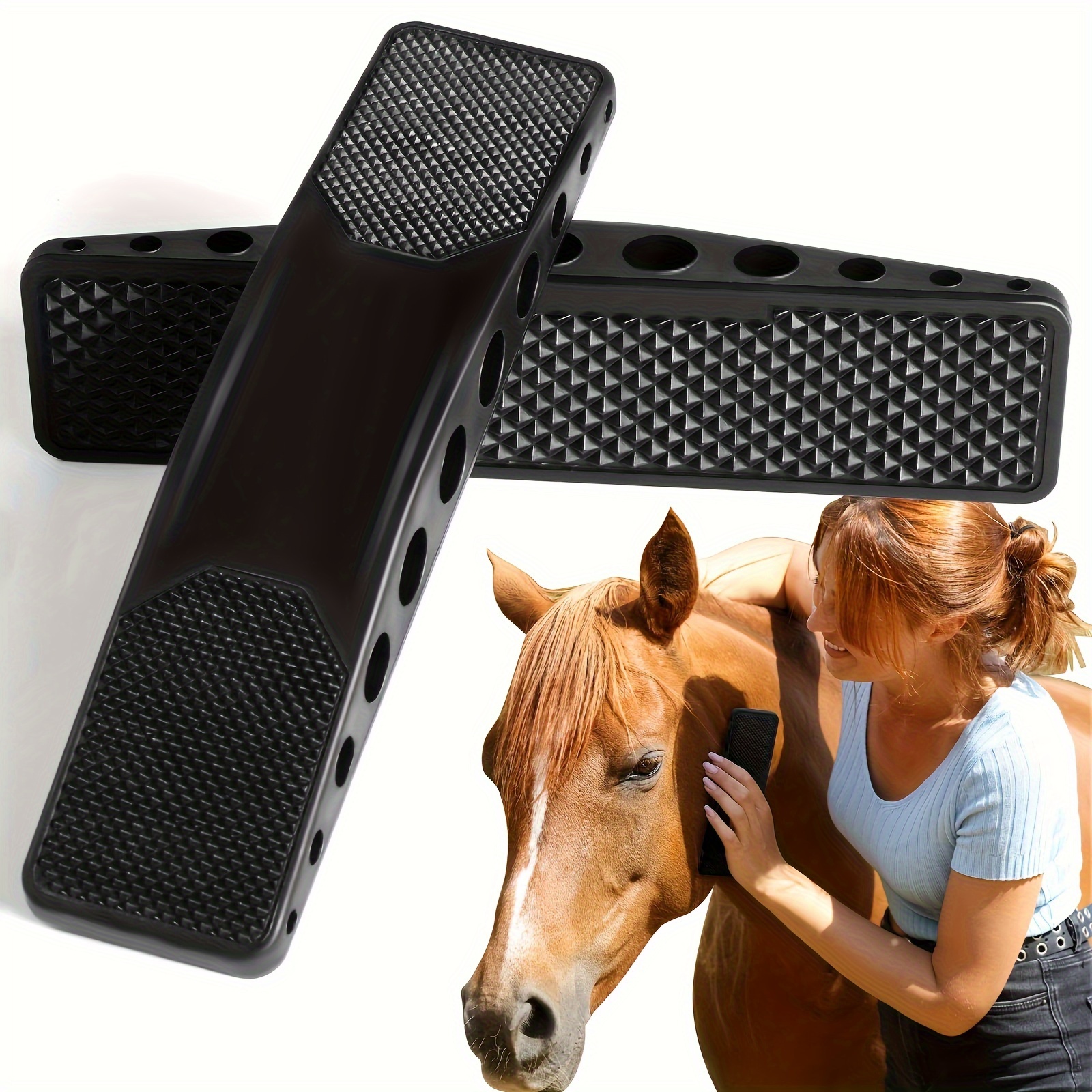Silicone Horse Cleaning Grooming Brushes Horse Grooming - Temu