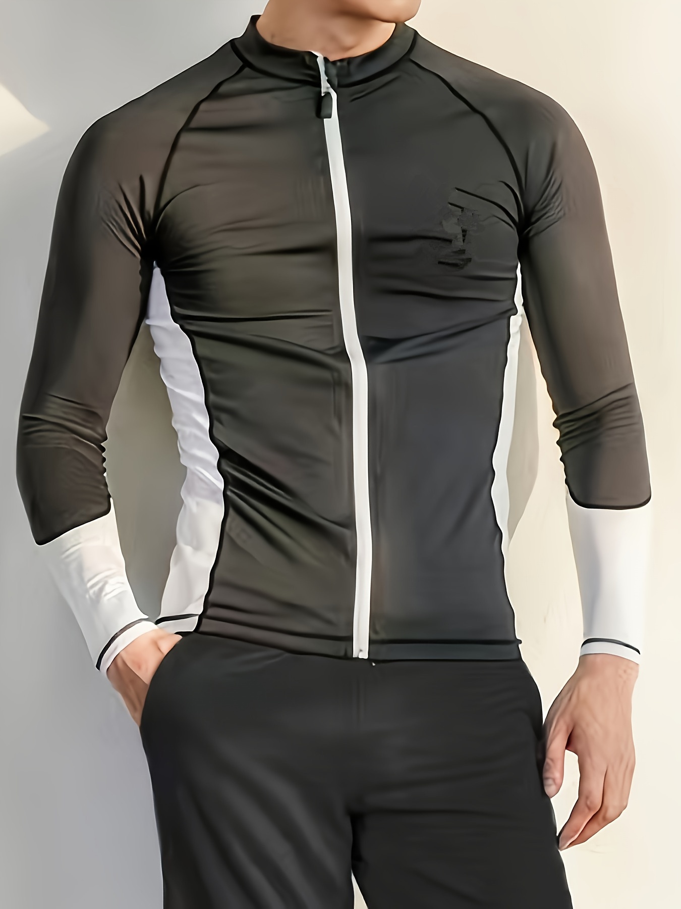 Men's Swimsuit Quick drying Skinny Fit Diving Suit Long - Temu