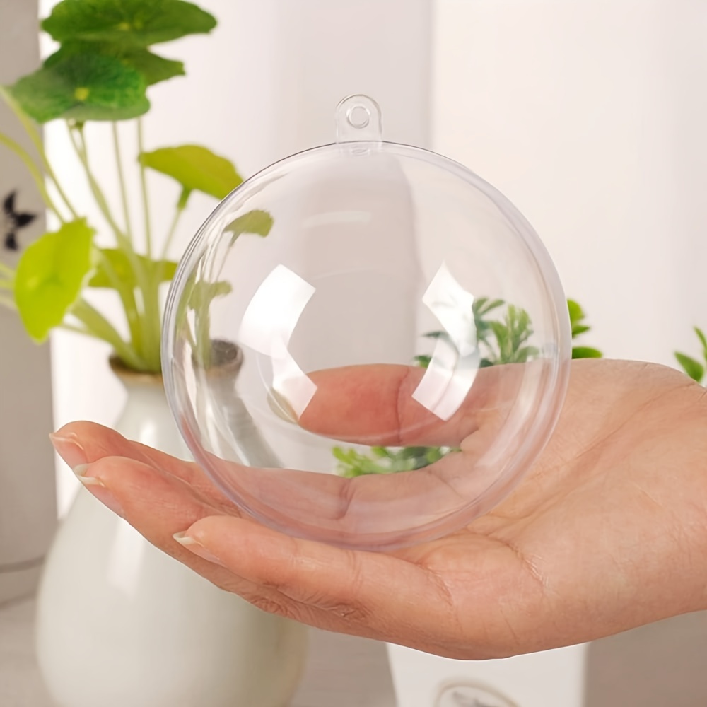 Clear Plastic Fillable Ornaments Ball For Christmas Wedding - Temu