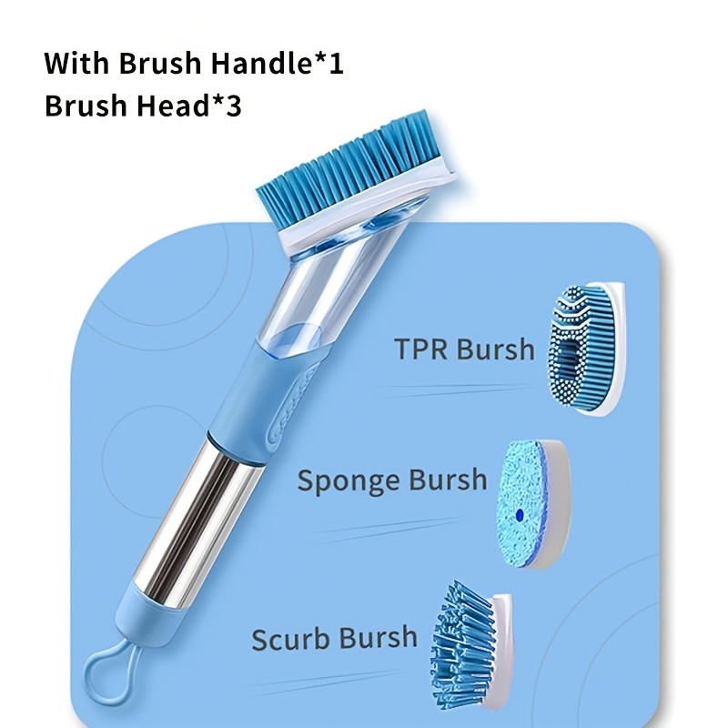 SteeL Soap Dispensing Dish Brush Refills - Set of 2
