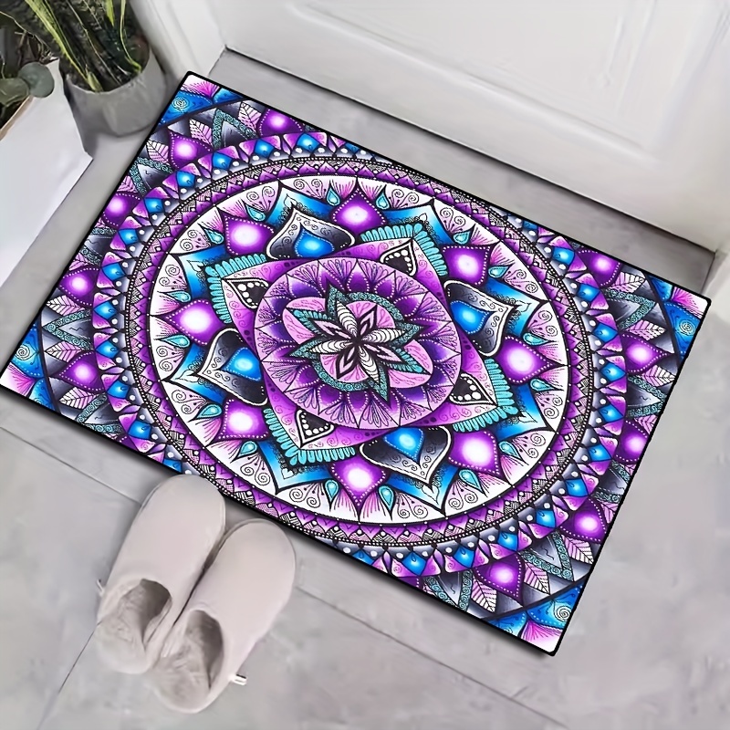 Mandala Runner Rug Door Mat Rugs For Entryway Kitchen Bathroom