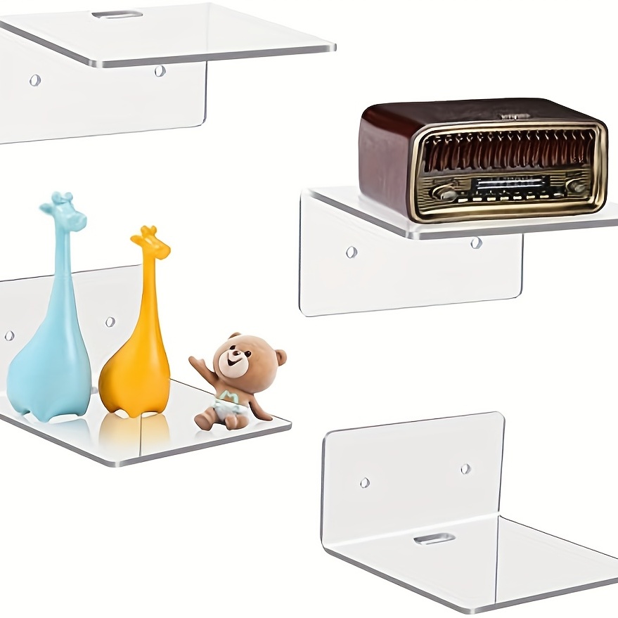 Acrylic Shelves For Wall Storage Mini Floating Shelf Stick - Temu