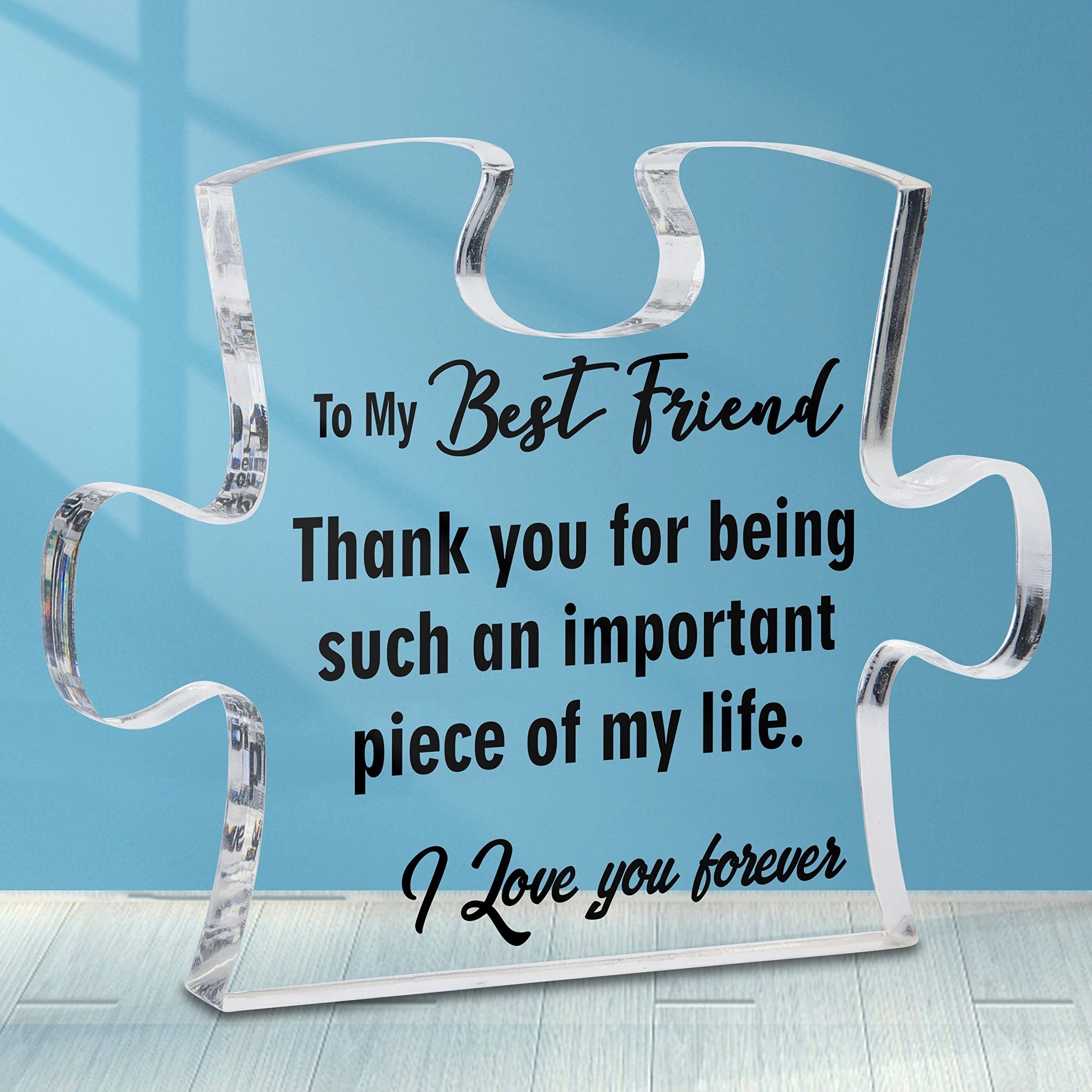 Friend Gifts Women Funny Gift Ideas For Best Friend Friendship Gifts For  Women Christmas Birthday Thank You Gifts For Friends Female Sister Bestie  Puzzle Acrylic Plaque - Temu Australia