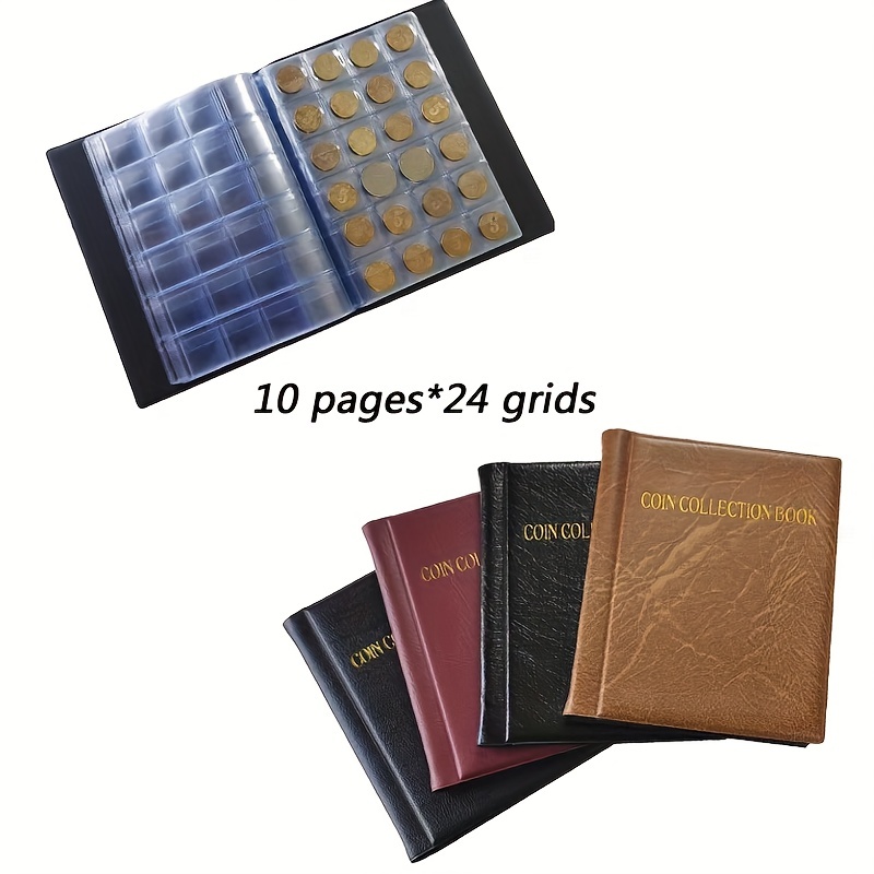 240 Coin Collecting Holder Collection Storage Coin Holder Pockets Album Book  US
