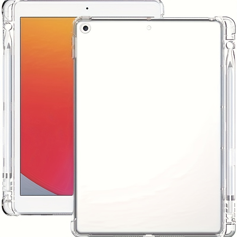 JETech Coque pour iPad 10,2 Pouces (9ème/8ème/7ème Génération,  2021/2020/2019) avec Porte-Pencil, étui Arrière Transparent Fin Support  Antichoc Tablette (Noir) : : Informatique