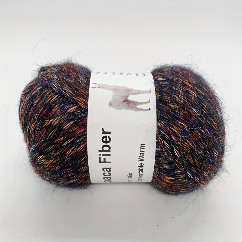 12 Balls Of Baby Alpaca Yarn For Knitting Or Crocheting Scarf, Shawl, Bag,  Diy Materials Set