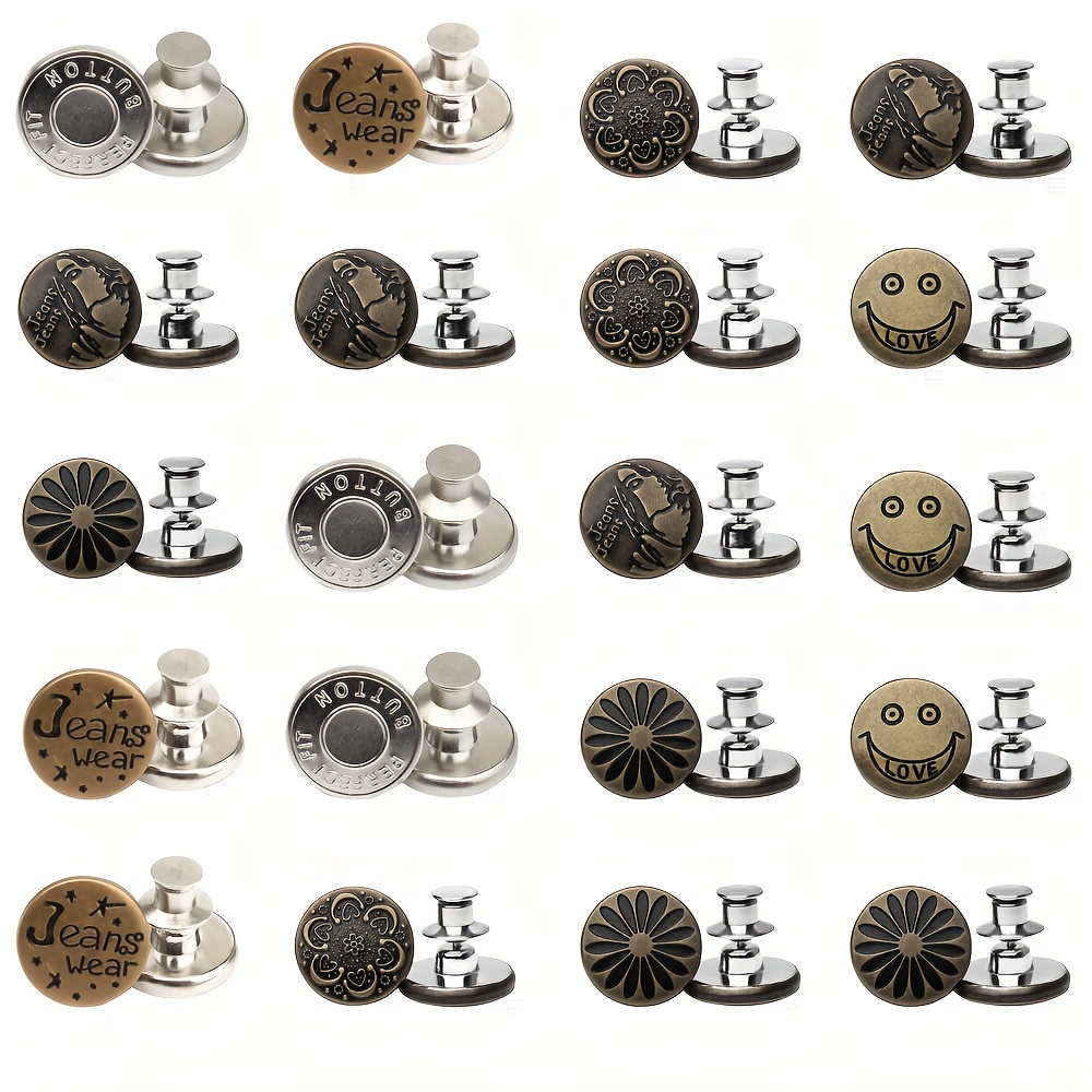 Instant Button, Removable Button No Need Sewing Buttons, For Men's