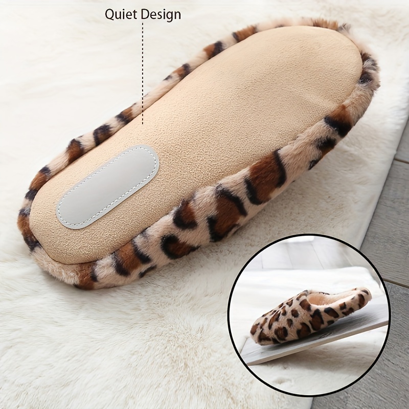 Mens leopard print discount slippers