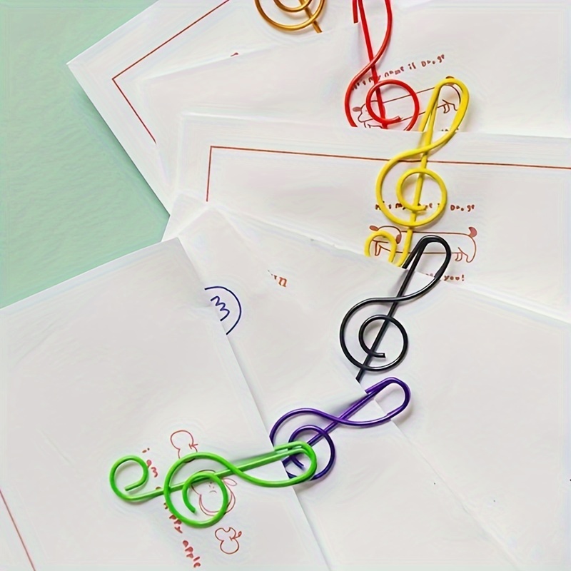 10 graffette colorate per musica, clip per segnalibri per forniture di  cancelleria per ufficio - Temu Italy