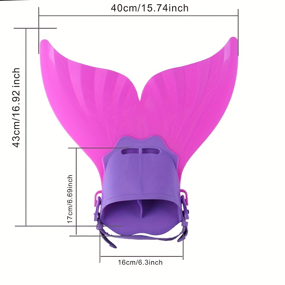 Mermaid Swim Fin Adjustable Kids Adults Perfect Swimming - Temu Mexico