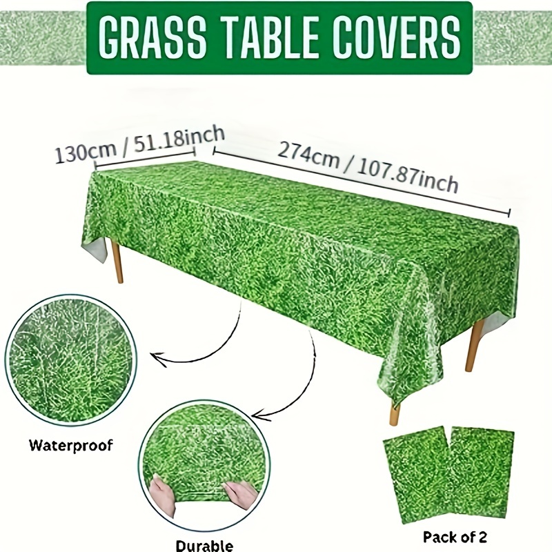 Table Runner Artificial Grass Table Runner Waterproof Green - Temu