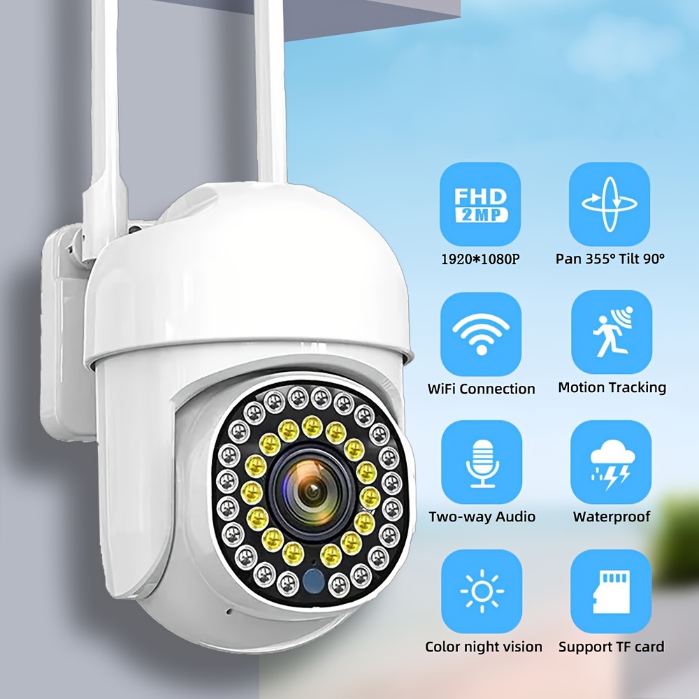 Imou 360°Caméra Surveillance WiFi Extérieure, Vision Nocturne