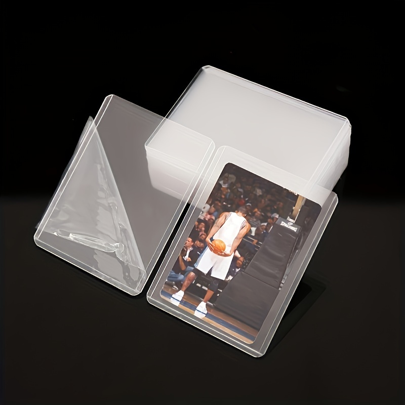  4 x 6 Inches Acrylic Post Card Photo Holders Rigid Plastic  Cards Sleeve Protectors Clear Acrylic Sleeve for Cards Baseball Card Sports  Cards Photos Postcard (60) : Office Products