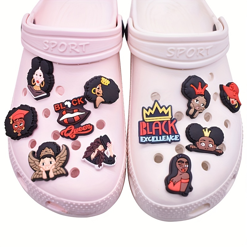 Bling Punk Goth Croc Charms For Girls Women Cute Shoe - Temu