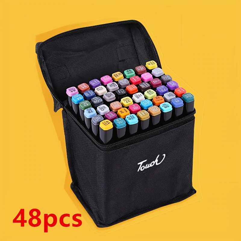 48 Color Dual Brush Head Art Marker Pen perfect For Easter - Temu