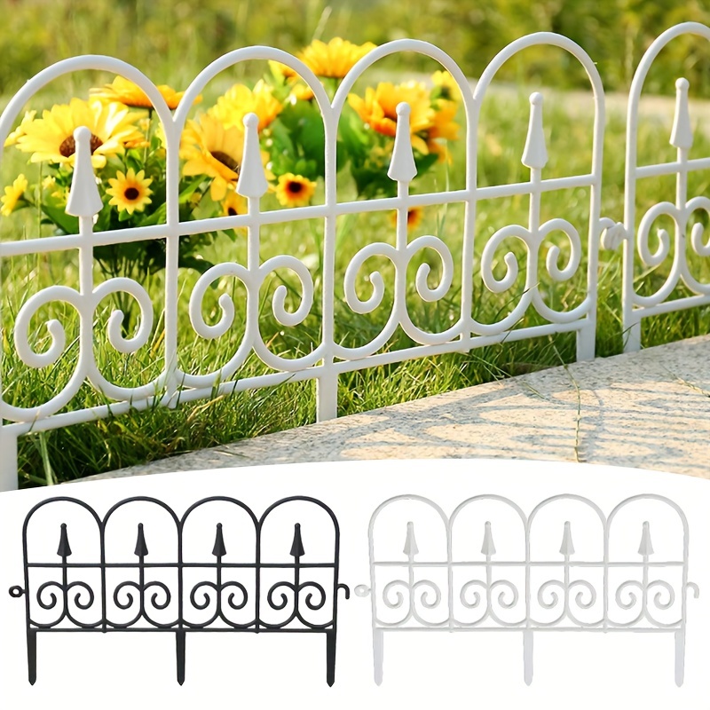  ZXHKZDX Valla decorativa de jardín, cercado de madera, borde  decorativo de borde de valla de jardín, vallas de patio, cercas de cama de  flores, paneles de sección de barrera de animales