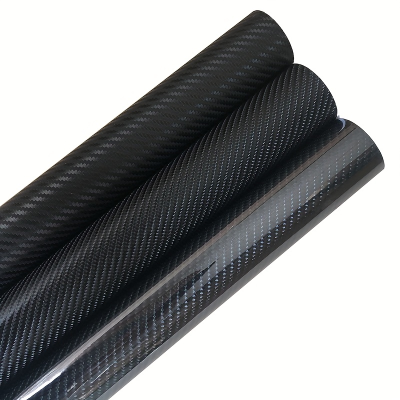 Premium Black 3d 4d 5d 6d Carbon Fiber Vinyl Wrap Film Car - Temu