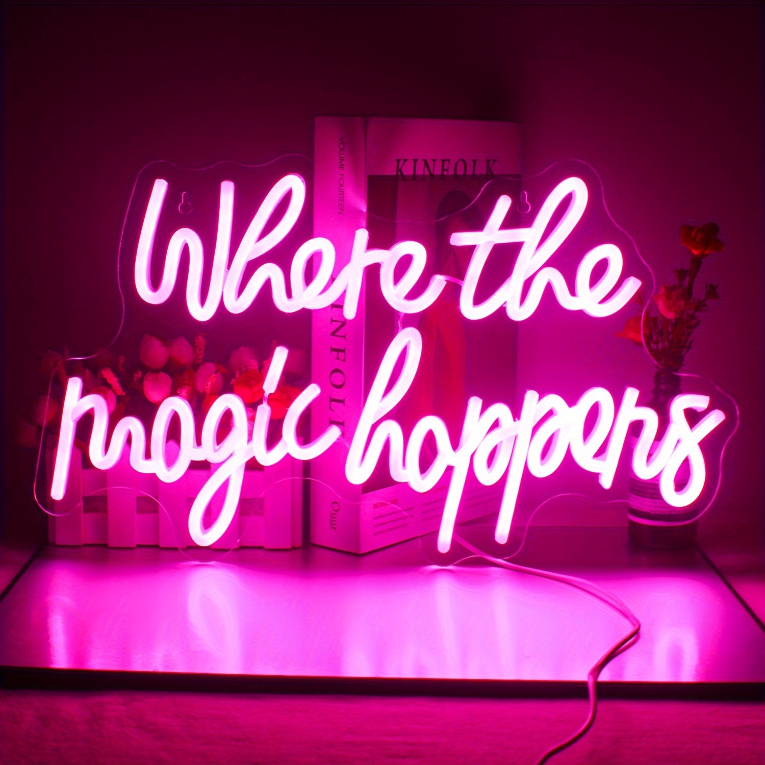 Insegne Luminose Al Neon Where The Magic Happens Con Scritte Bianche A Led  Per Parete Alimentate Da Usb. Insegne Luminose Al Neon Con Lettere Per  Decorazione Notturna Per Camera Da Letto, Matrimoni