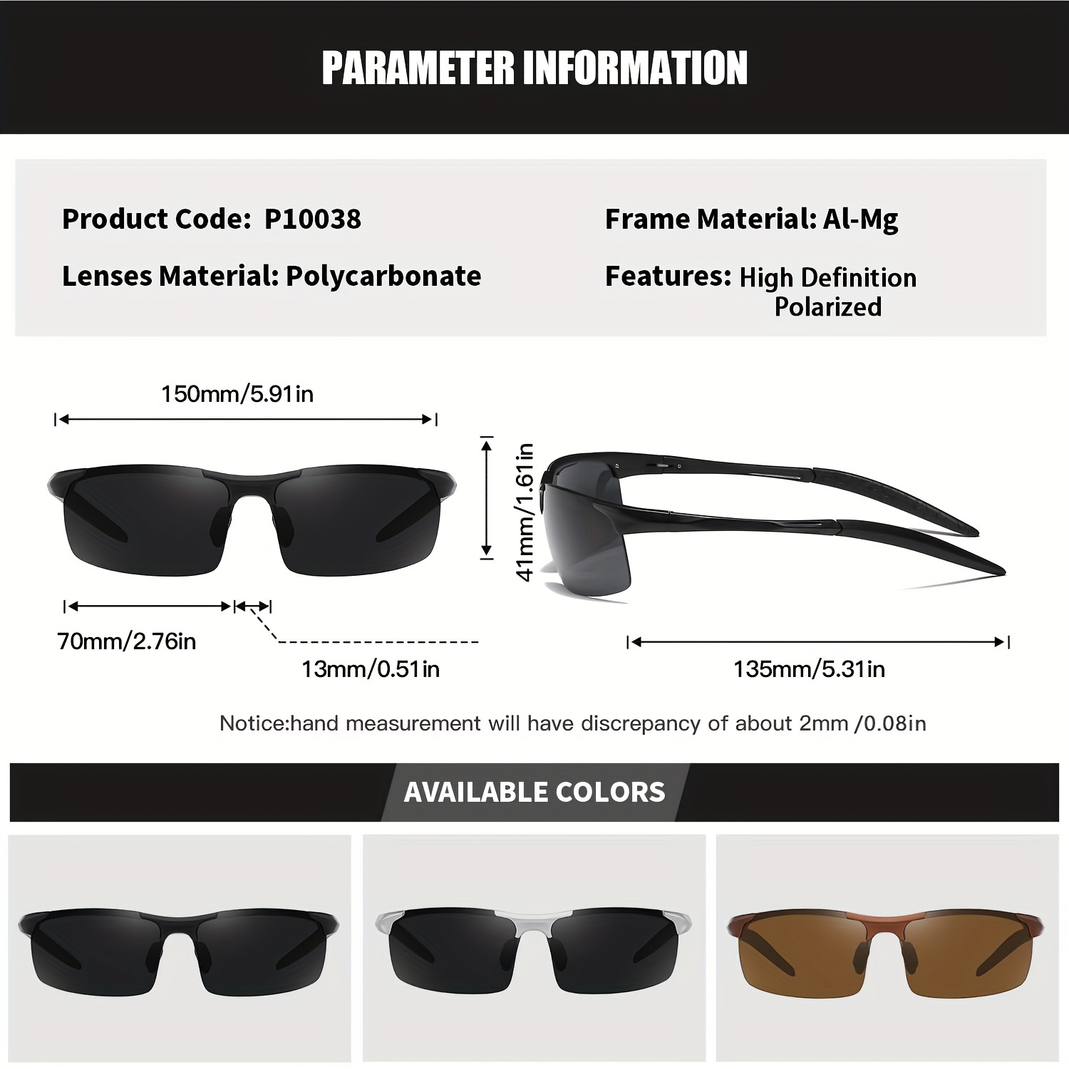 Premium Super Cool Aluminum Magnesium Frame Sunglasses Rimless Polarized  Wrap Around Sunglasses For Men Women Outdoor Sports Driving Fishing Cycling  Supply Photo Prop - Jewelry & Accessories - Temu