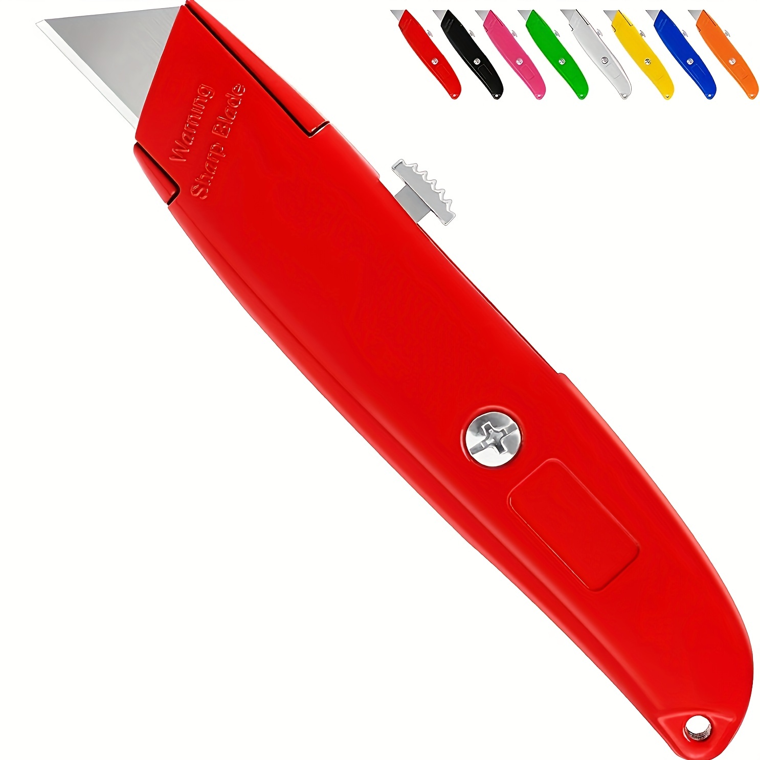 Deli Sharp Zinc Alloy Metal Retractable Utility Knife, Heavy Duty  Quick-Change SK2 Blades Box Cutter for Cardboard, Carton - AliExpress