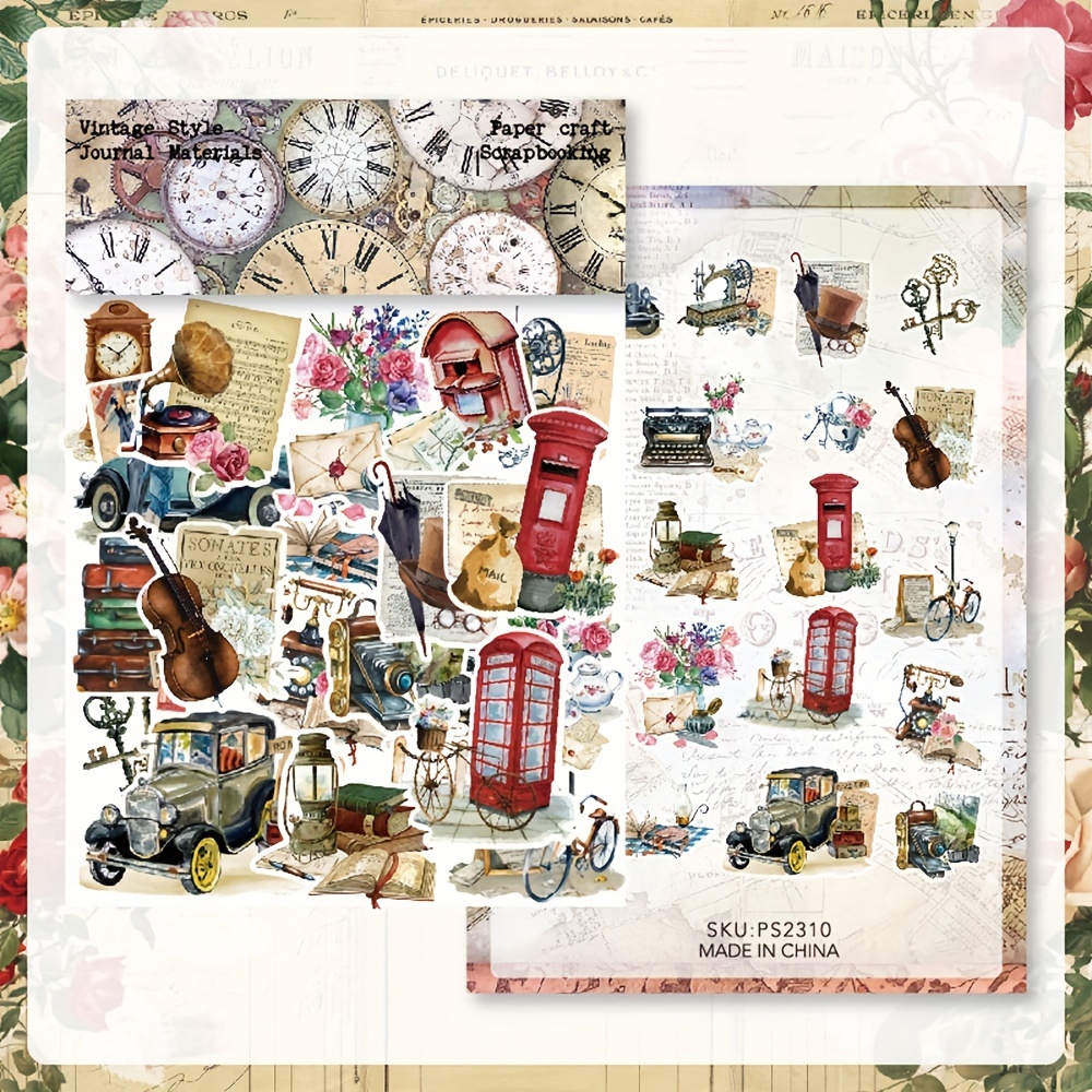 ANERZA 300 PCS Vintage Stickers  Aesthetic Stickers for Scrapbook Jou
