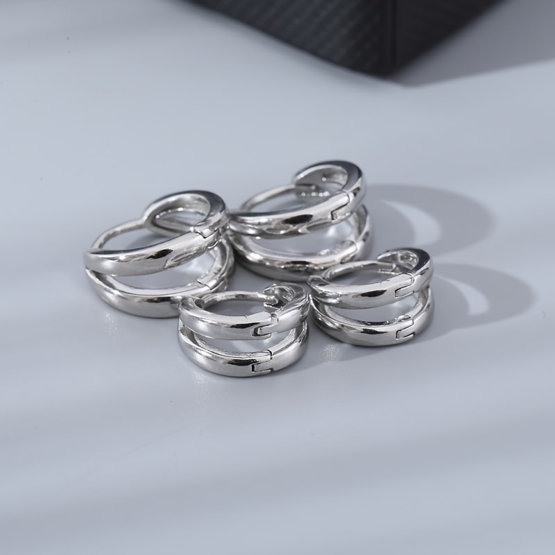 Arc Hoop Earrings for Men
