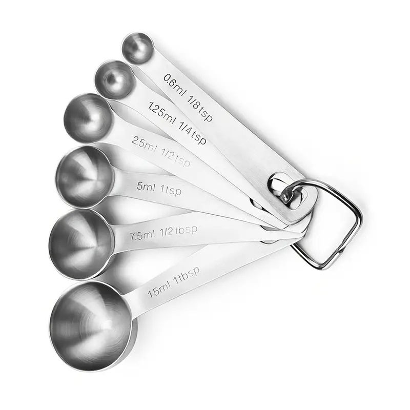 6Pcs Multi Purpose Spoons Measuring Tools Baking Flour Measurer